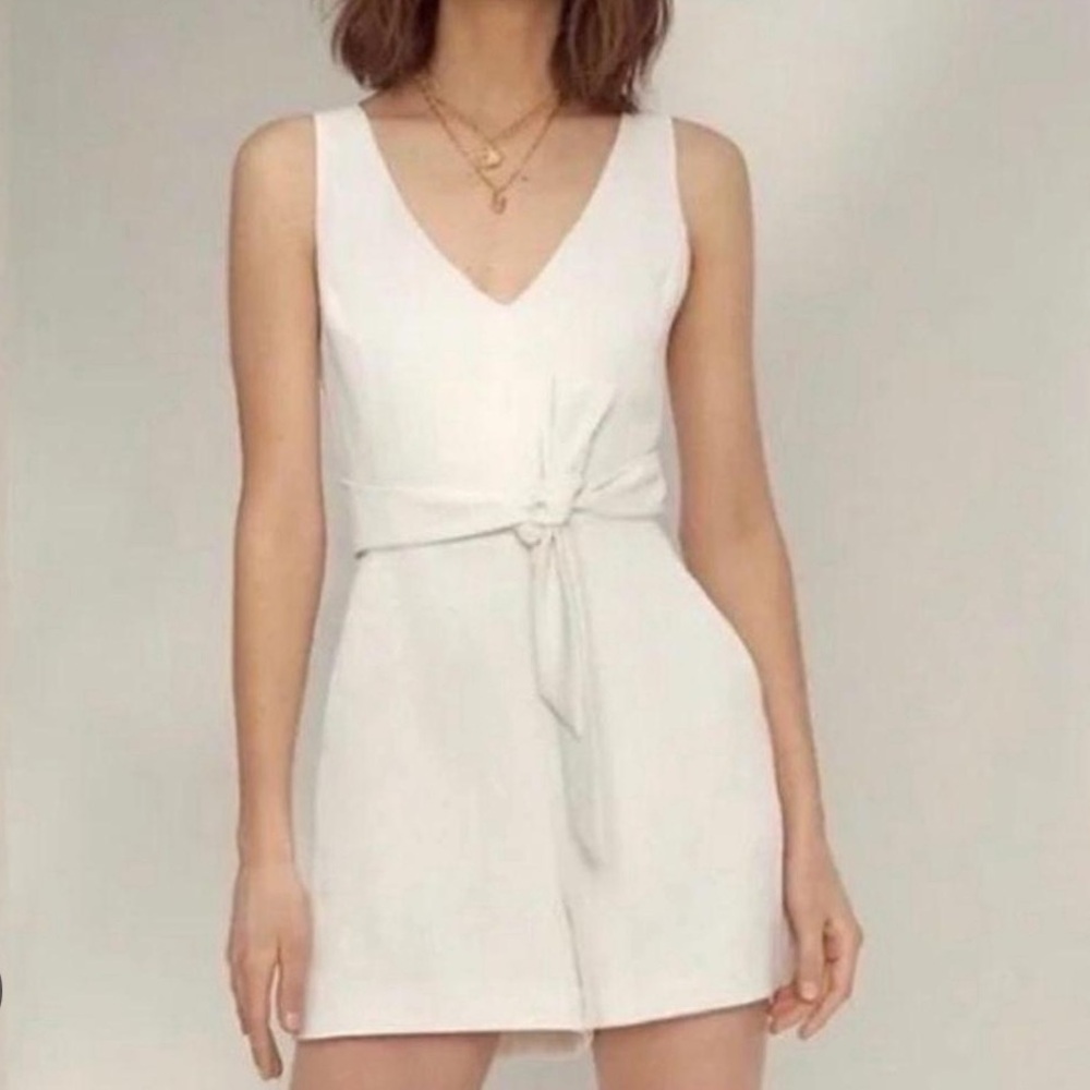 Aritzia Wilfred Cream Romper